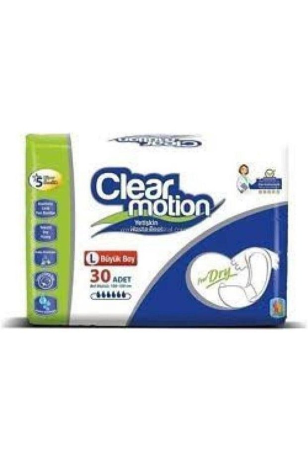 Clear Motion Patient Diapers with Waist Band L 30 Pieces