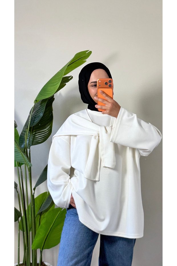 Omuz Şallı Basic Tunik