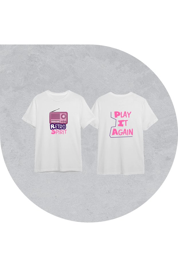T-Shirt Play It Again White Cotton