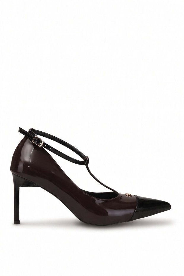 Elit Zk8002R Women's Classic Heeled Shoes Brown
