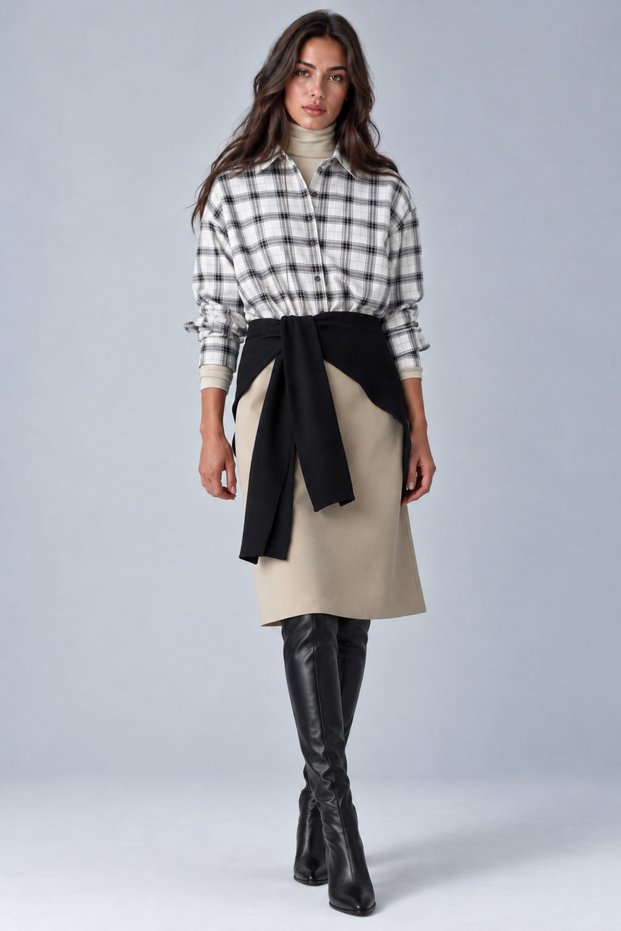 Knitwear Waist Belt Shoulder Scarf Multi-Purpose