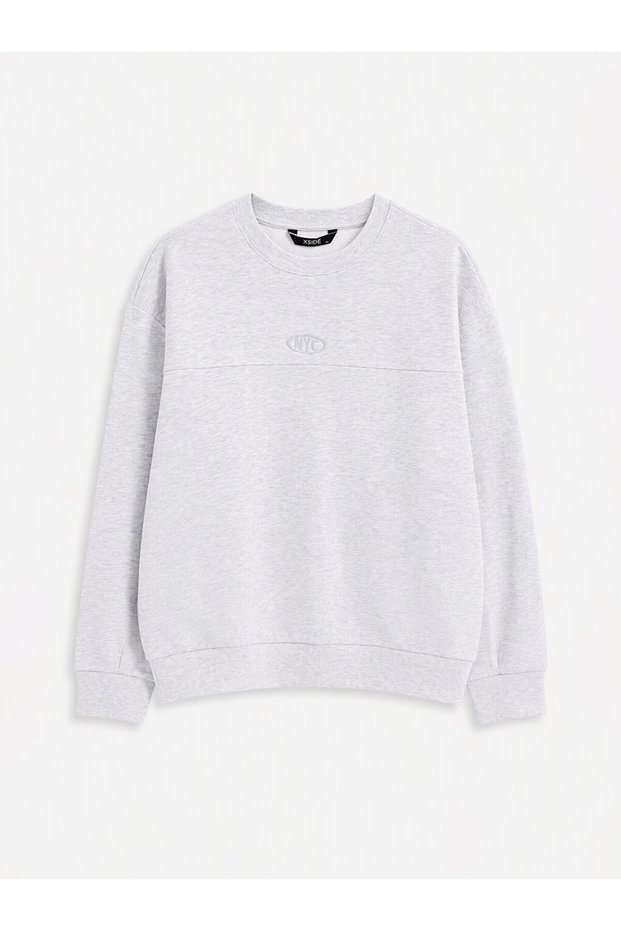 Men's Sweatshirt with Nyc Embroidery for Style Enthusiasts from Uzg Store