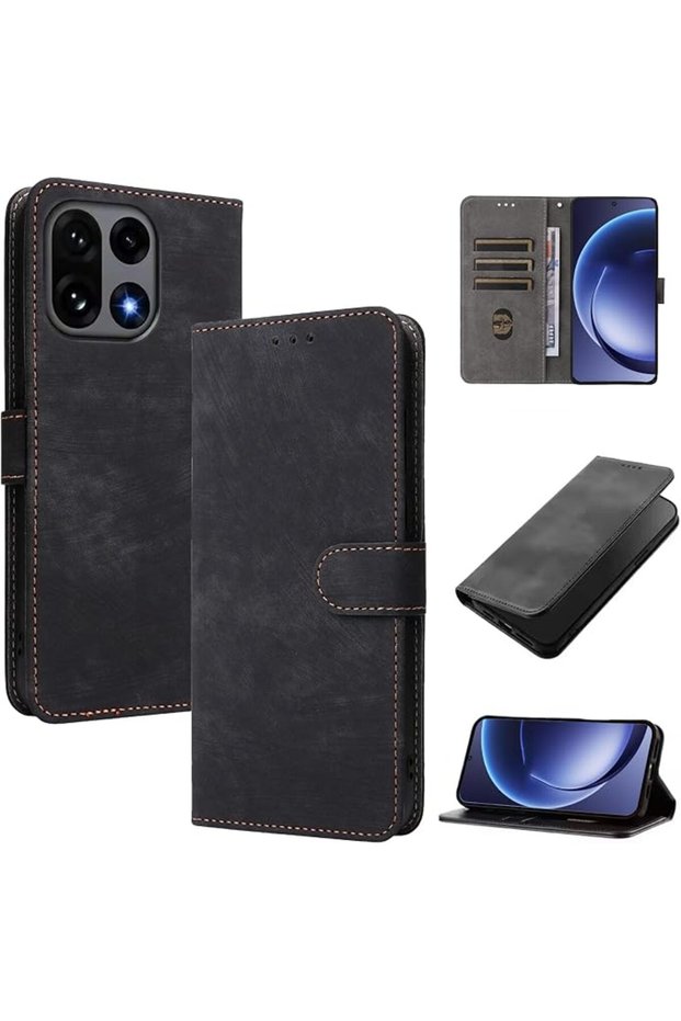 Flip Case Compatible with OnePlus 15 with Card Holder Lightweight