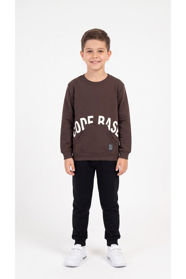 Code Base Printed Boys' Sweatshirt