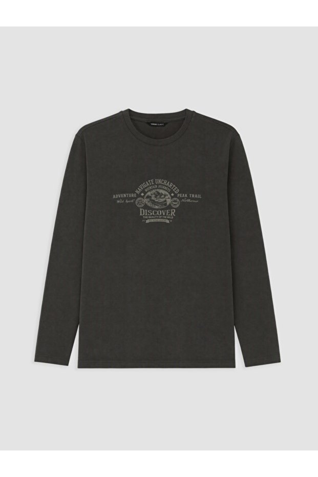Esvab • Modern & Distinctive Zero Roba Collar Printed Men's Sweatshirt