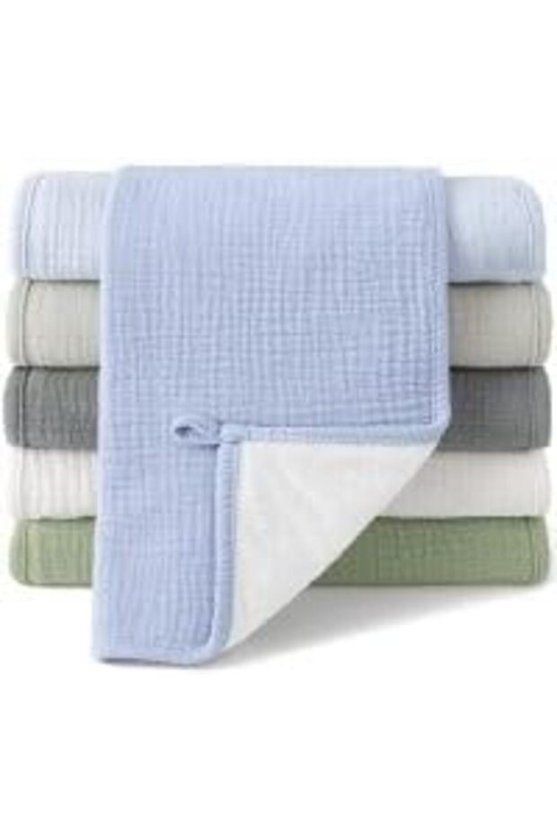 Muslin Burp Cloths,100% Cotton Baby Burping Clothes,6 Pack,20x10in