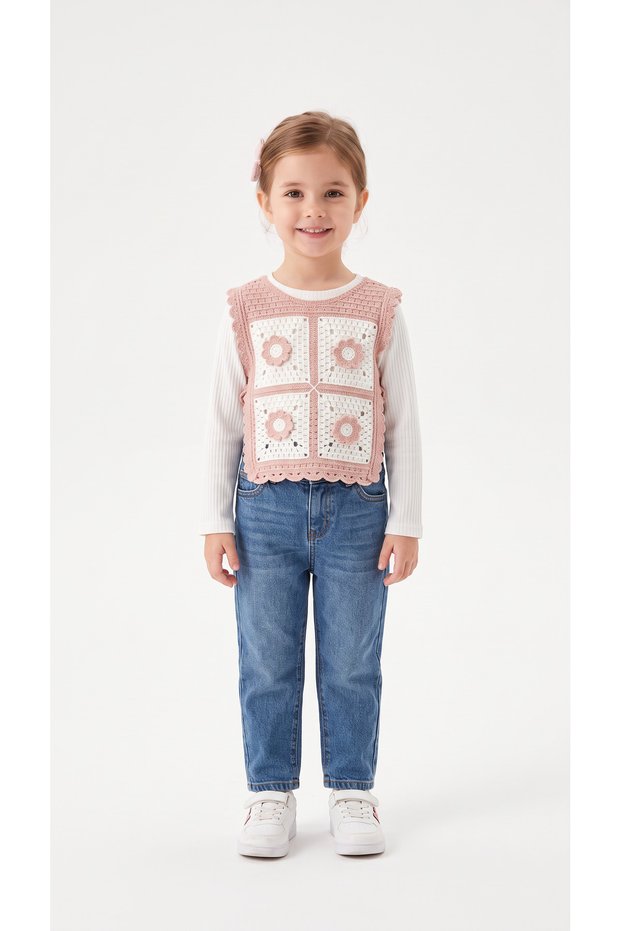 Floral Sweater Girl's Set