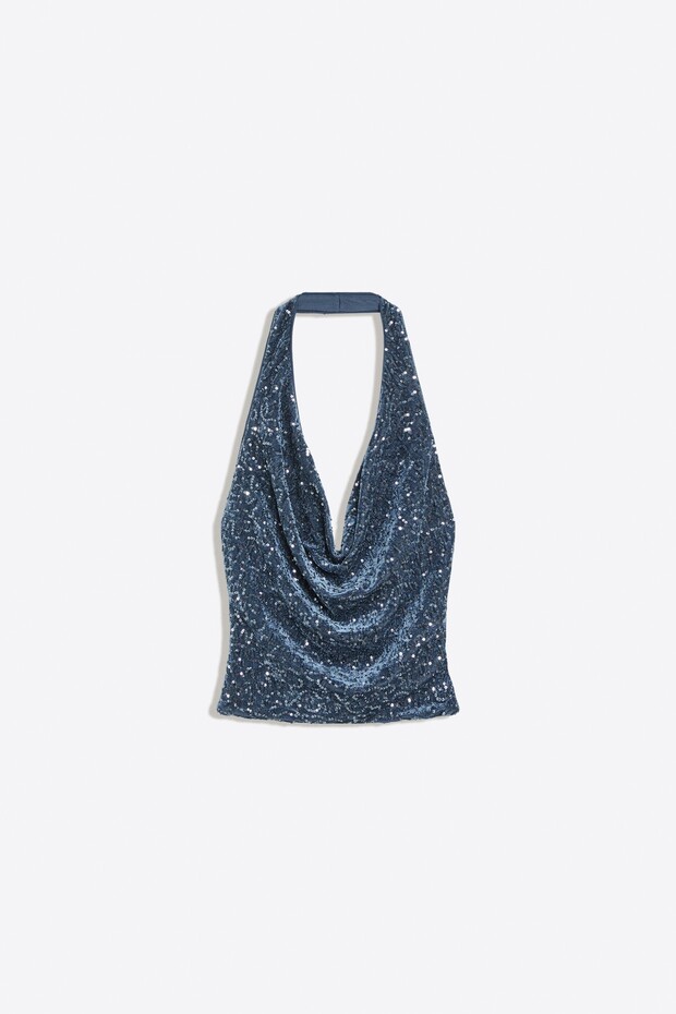 Drapeli pullu halter top