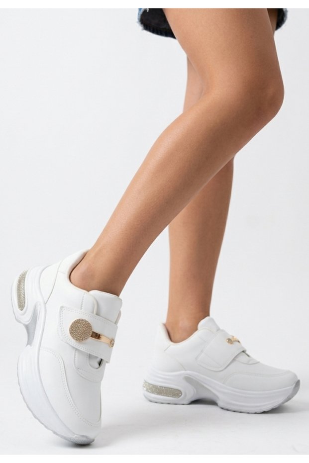 Fugi White Skin Velcro Sneakers