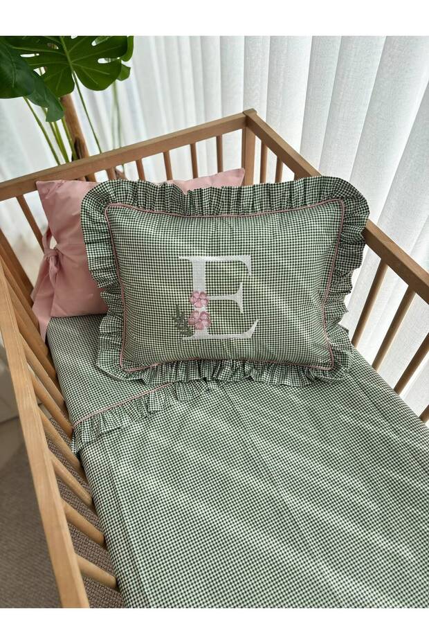 Embroidered Baby Crib-Park Bedding Set 100% Cotton