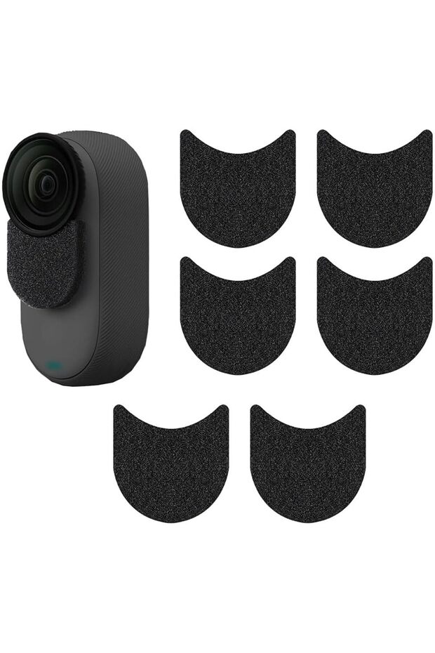 6 قطع من واقيات الرياح للميكروفون لـ Insta360 GO 3/GO 3S، لتقليل ضوضاء الرياح، واقي ميكروفون مقاوم للرياح C