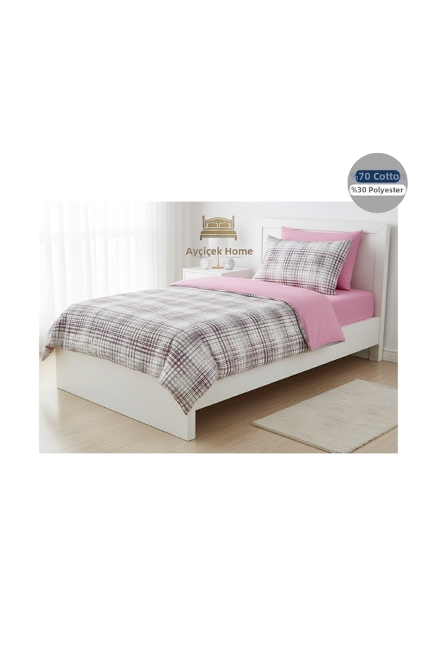 Single Bed Sheet Set 120/200 Fitted Sheet 160/215 Quilt Size 2 Pillows