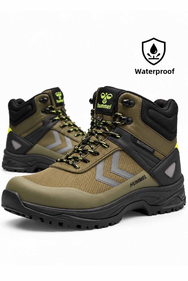 Men's Winter Boots – Waterproof Khaki Outdoor Shoes