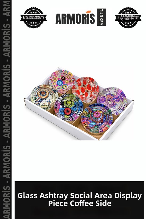 Glass Ashtray Social Area Presentation Piece Coffee Side Item