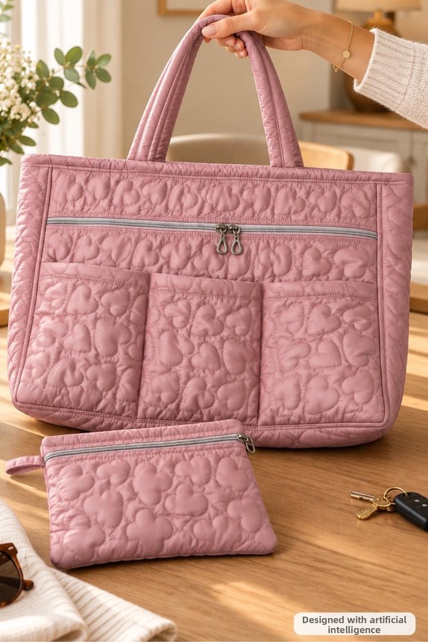 Women's Bag 2-Piece Multi-Purpose Baby Care Mommy Bag