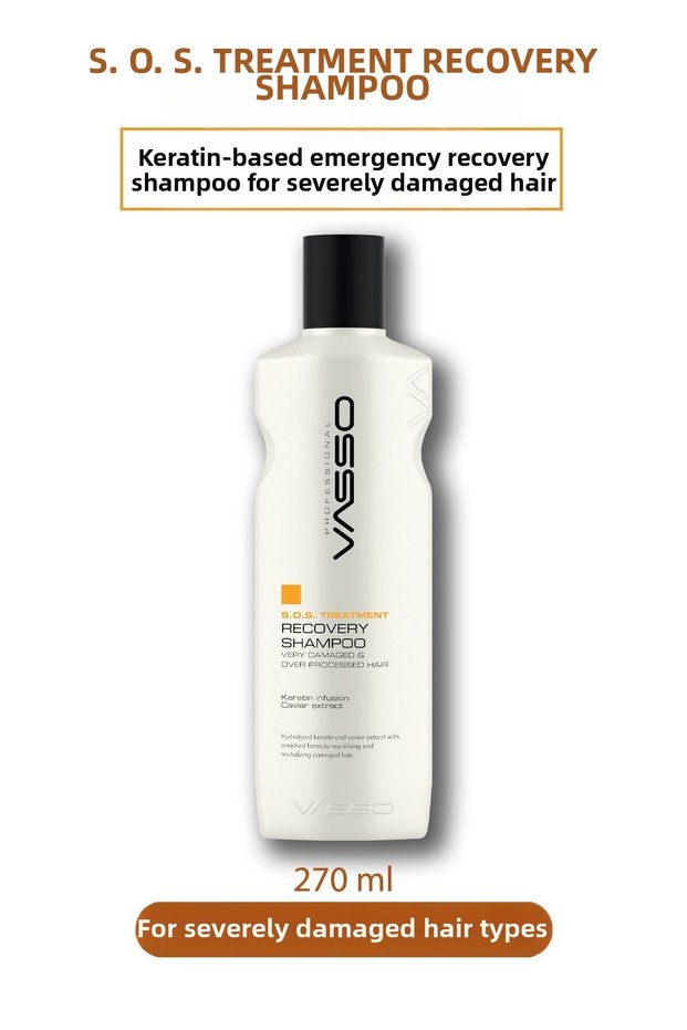 Keratin Emergency Rescue Care Shampoo for Damaged Hair 270 ml