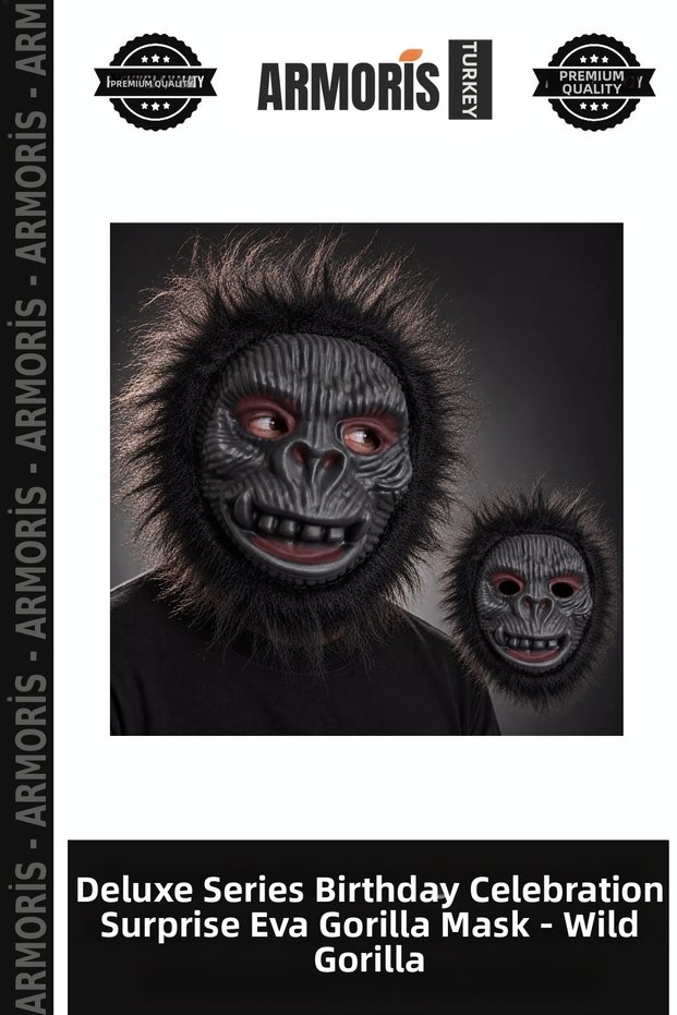 Delux Series Birthday Celebration Surprise Eva Gorilla Mask – Wild Gorilla