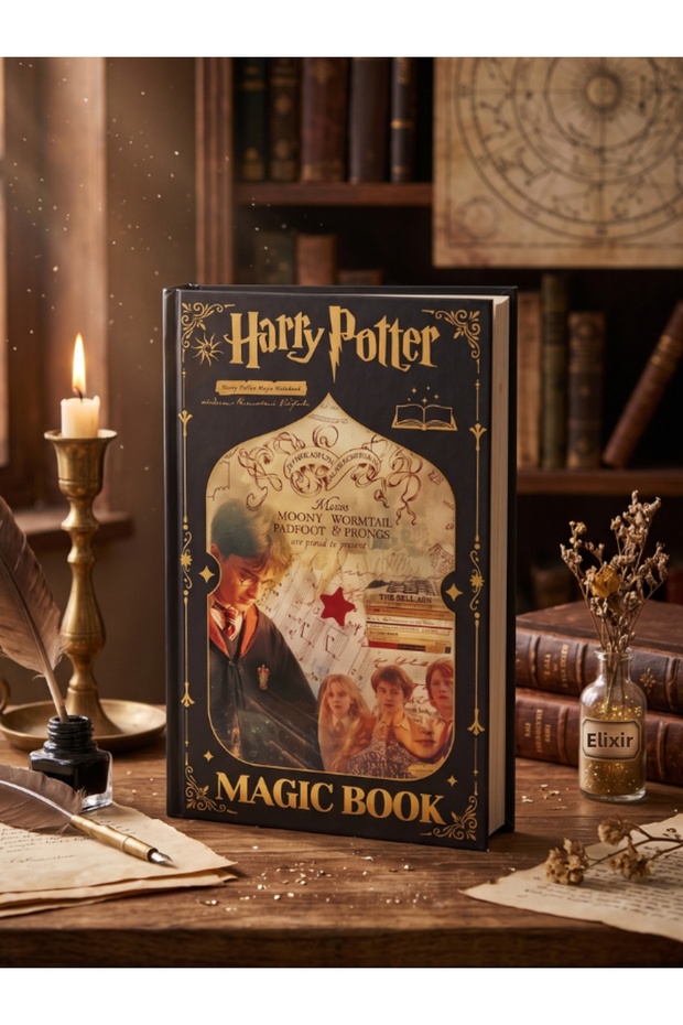 Harry Potter Severus Snape Moving Cover Notebook – Magic Book with 3D Effects That Change the Image