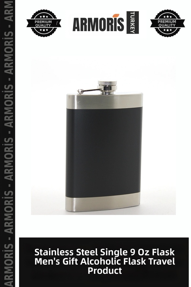 Stainless Steel Single 9 oz Flask Men's Gift Alcohol Flask Travel Product