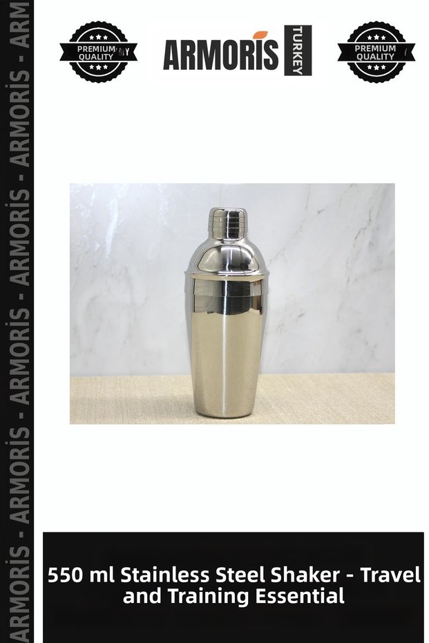 Steel Shaker 550 ml Healthy Living Travel Flask Training Equipment