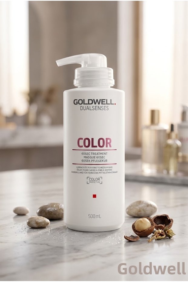 Dualsenses Color Brilliance 60Sec Salon Size Color Protecting Mask for Dyed Hair 500 ml - Tenroses