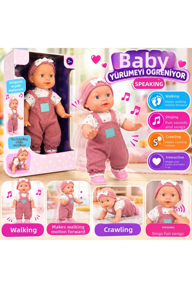 S01006059 Baby Learning to Walk with Sound (Price Is for One Item)