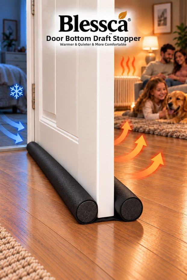 Under Door Windproof Heat Insulation Sponge Windbreaker Dust Cold Sponge Protection Black Wind Breaker Proof Threshold Snap-On Styrofoam Insulation Stopper