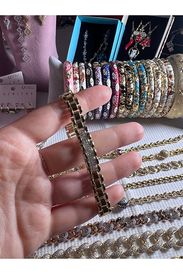 Accessories, Keleçpe Appearance, Stoned Steel & Xuping Bracelet