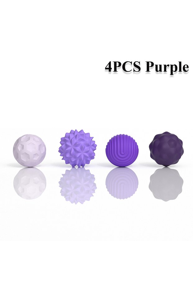 4PCS Purple 2-8 PCS Magnetic Toy Silicone Magnetic Ball Fidgeting Toy Stress Relief Fingertip Activi