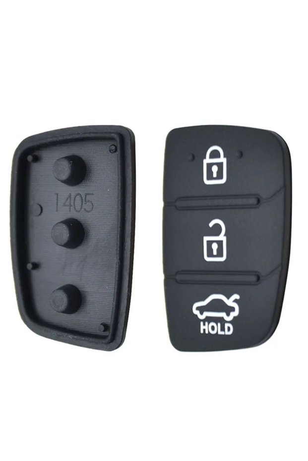 3 Button Pad Replacement Rubber Car Repair Key Shell For Hyundai Creta I20 I40 Tucson Elantra Santa