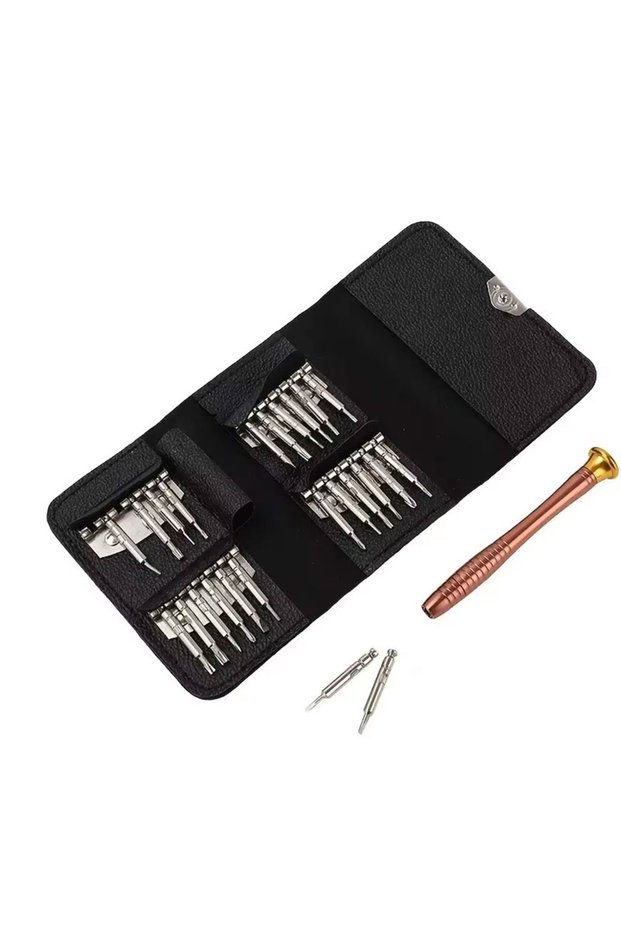 black 1 Set, Precision Screwdriver Set, 25 In 1 Repair Tool Kit, Small Screwdriver Set, Star/Y-type/