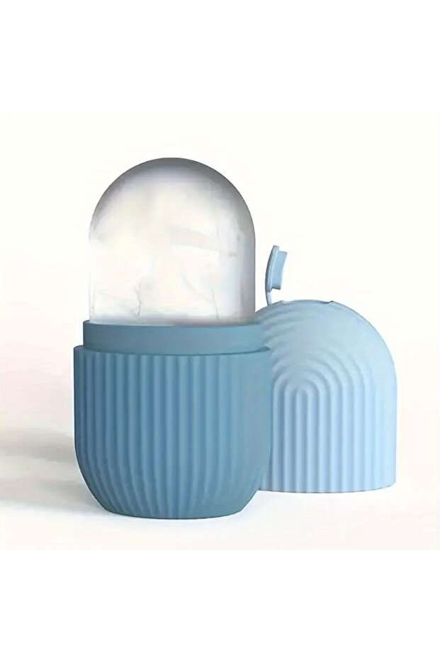 DUTRIEUX Blue Silicone Ice Mold For Face Beauty Facial Ice Cube Mold Ice Roller For Face And Eye Ici