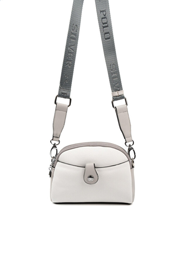 White - A.Grey Honeycomb Women's Crossbody Bag Sp1144