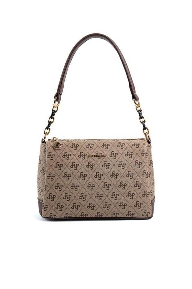 Koyubej - Brown Monogram Women's Crossbody Bag Sp910
