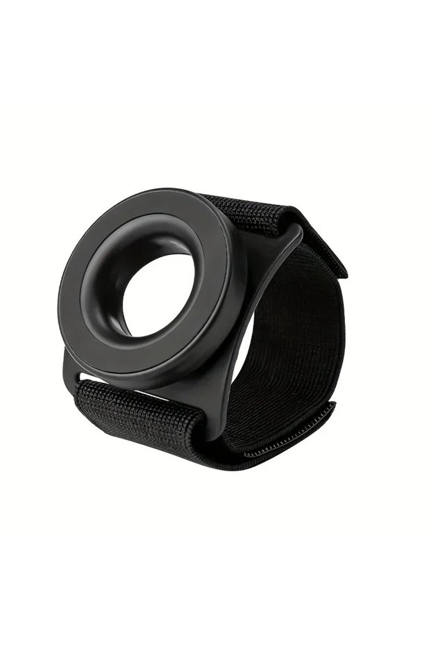 black Strong Magnetic Suction Phone Holder with Wrist Strap Arm Mount for iPhone 12-16 Pro Max Samsu