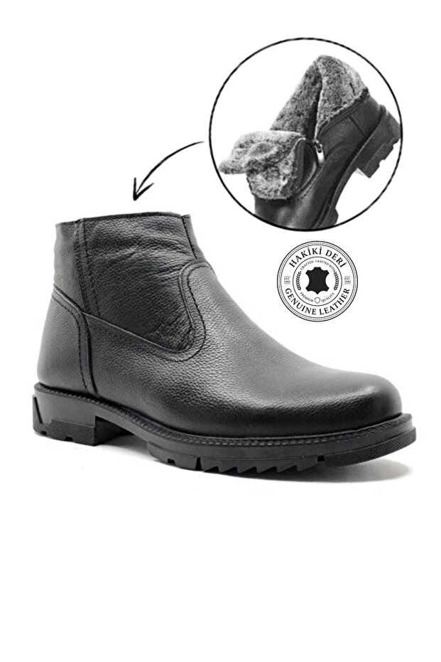 100% Genuine Floter Leather Fur Inner Lining Thermo Sole Winter Boots