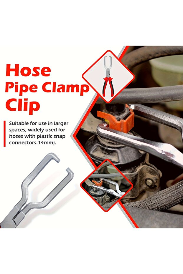 A Professional Hose Clamp Pliers- Fuel Line Disconnection and Removal Tool Kit for Auto Repair