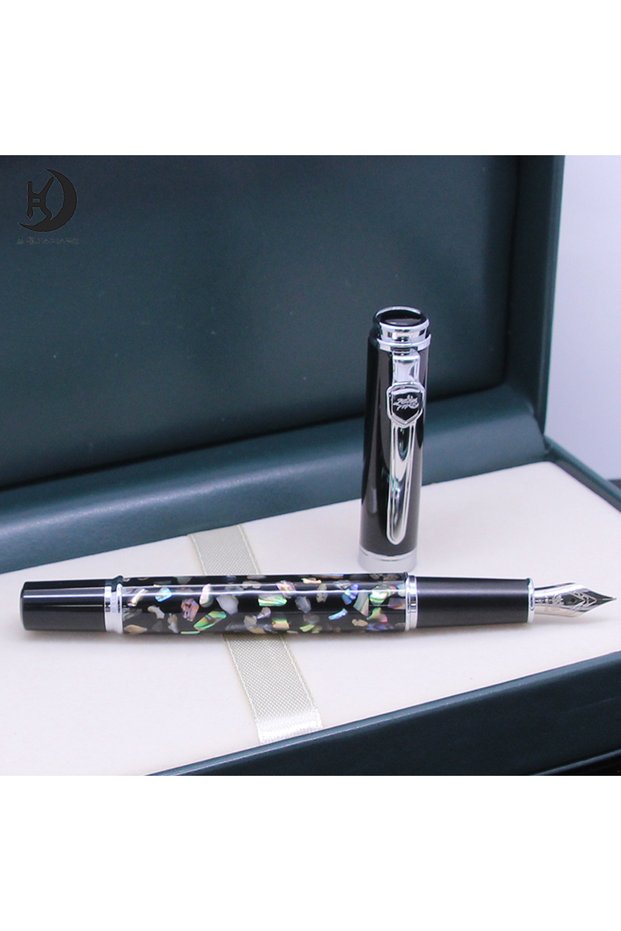 Black sea shell 1 PCS Jinhao 8802 Luxury Office Precision Gift Black Sea Shell Design Metal Calligra