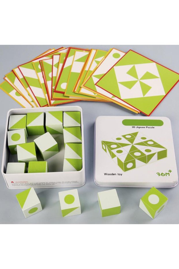 NB200C2 3D Puzzle Wooden Space Thinking Imagination Logic Games Children's Math Educational Toys Boa