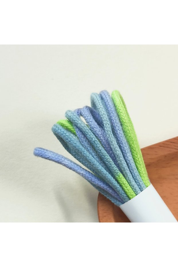 5.5Yards-5Meters 17 Alien High Quality 3mm Macrame Braided Cord 100% Pure Cotton Pastel Macrame Cord