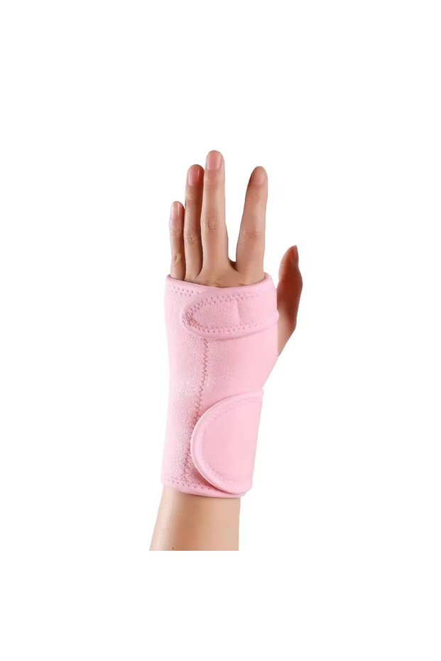 Right Pink 1Pcs Tendon Sheath Wrist Guard Adjustable Sports Wrist Guard Fixed Steel Plate Support B