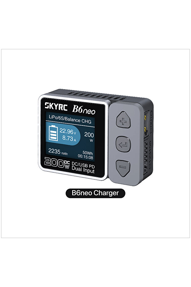 RC3270B SkyRC B6 Neo Smart Charger DC 200W PD 80W LiPo Battery Balance Charger SK-100198 Compact 6S