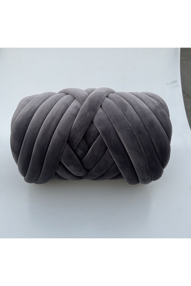 Dark Gray 1KG 1KG 1000G Super Velvet Chunky Yarn Thick Bulky Giant Thread White Bag for Hand Knittin