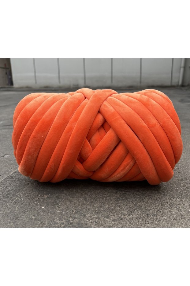 Orange Red 1KG 1KG 1000G Super Velvet Chunky Yarn Thick Bulky Giant Thread White Bag for Hand Knitti