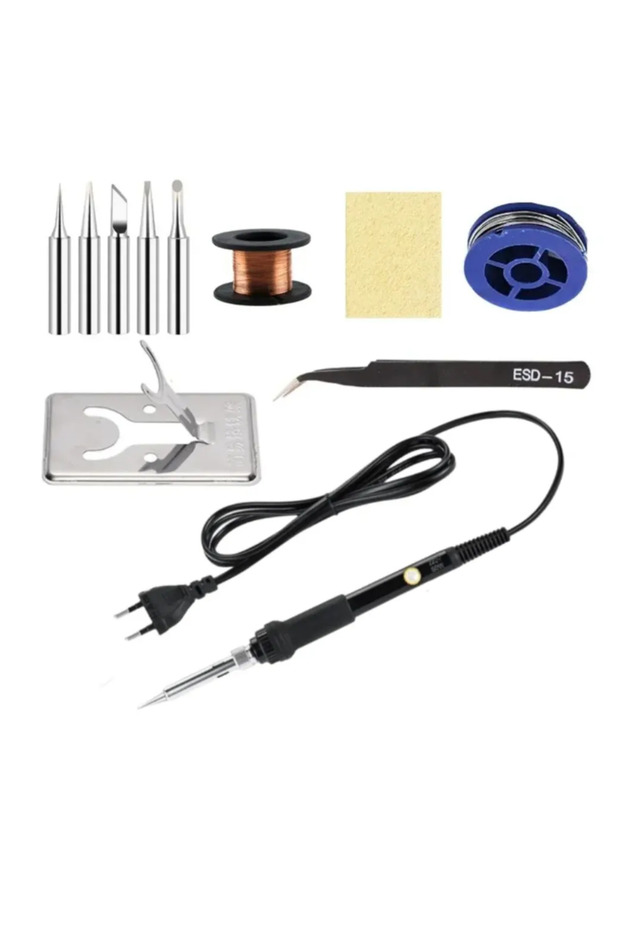EU plug 220V New Adjustable Temperature Electric Soldering Iron 220V 110V 60W 80W Welding Solder Rew