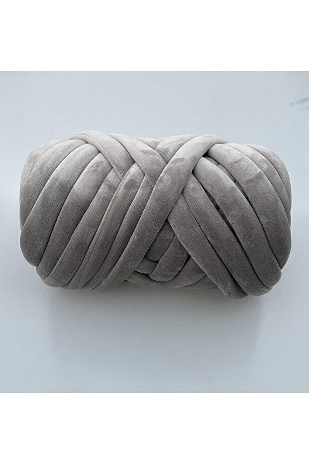 Sky grey 1KG 1KG 1000G Super Velvet Chunky Yarn Thick Bulky Giant Thread White Bag for Hand Knitting