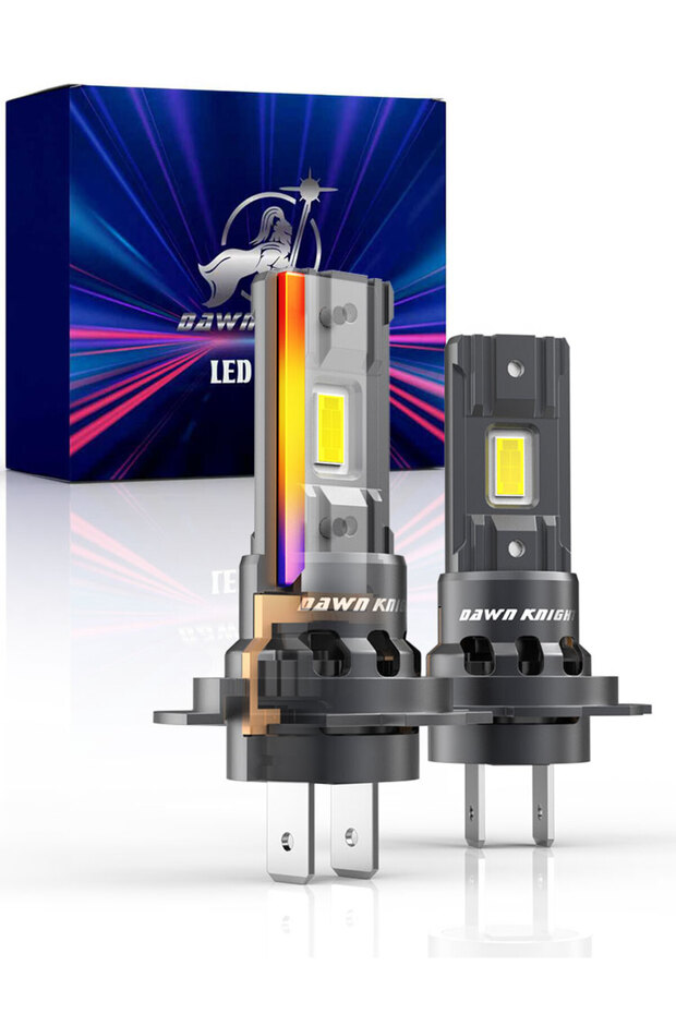 H4/9003/HB2 Hi/Lo 6000K Cold White DAWN KNIGHT 40000LM H7 H4 6000K 4300K LED Headlight Bulb Wireless