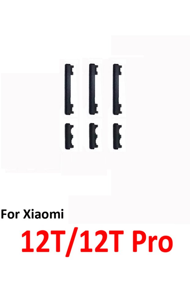 Black Button x3 Phone Power Volume Button For Xiaomi MI 12T Pro New On Off Up Down Key Internal Flex