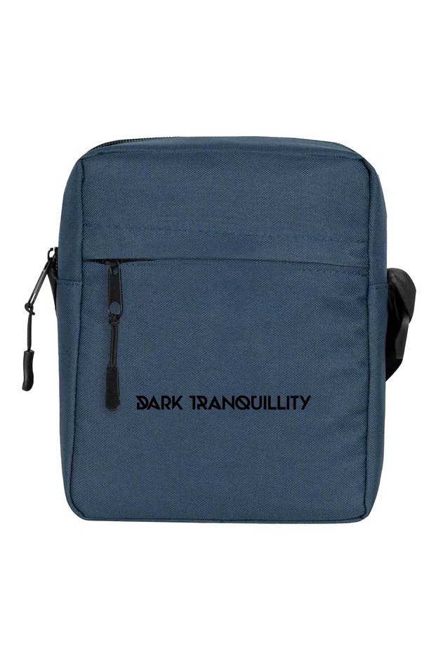 Dark Tranquillity Logo Shoulder Bag Navy Blue Color