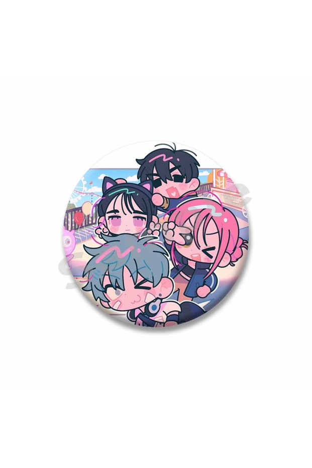 32mm style-8 Alien Stage Round Brooch Plastic Hyuna Sua TILL IVAN Brooches Cartoon Mizi Luka Badge P